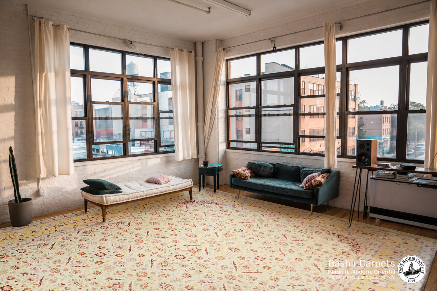 Millefleurs - Quarter Moon Silk Carpet