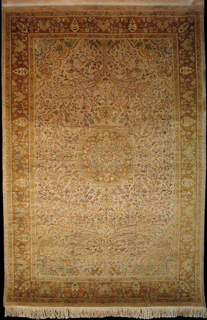 Ispahan - Tapis en soie Arbre de Vie