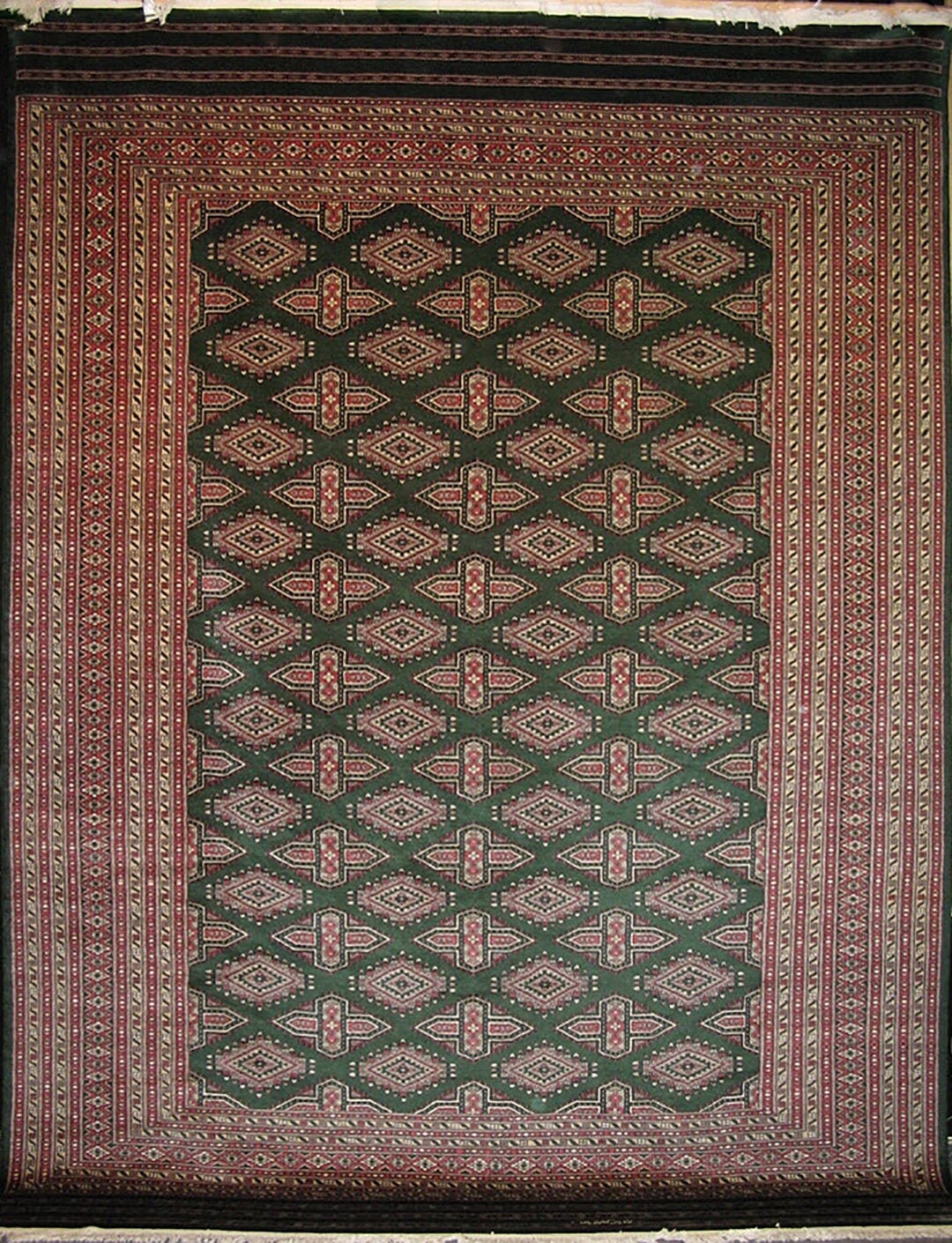 Fine Bokhara Carpet | 11'11" x 9' feet | Genuine Hand-knotted Wool Area Rug