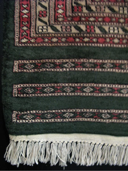 Fine Bokhara Carpet | 11'11" x 9' feet | Genuine Hand-knotted Wool Area Rug