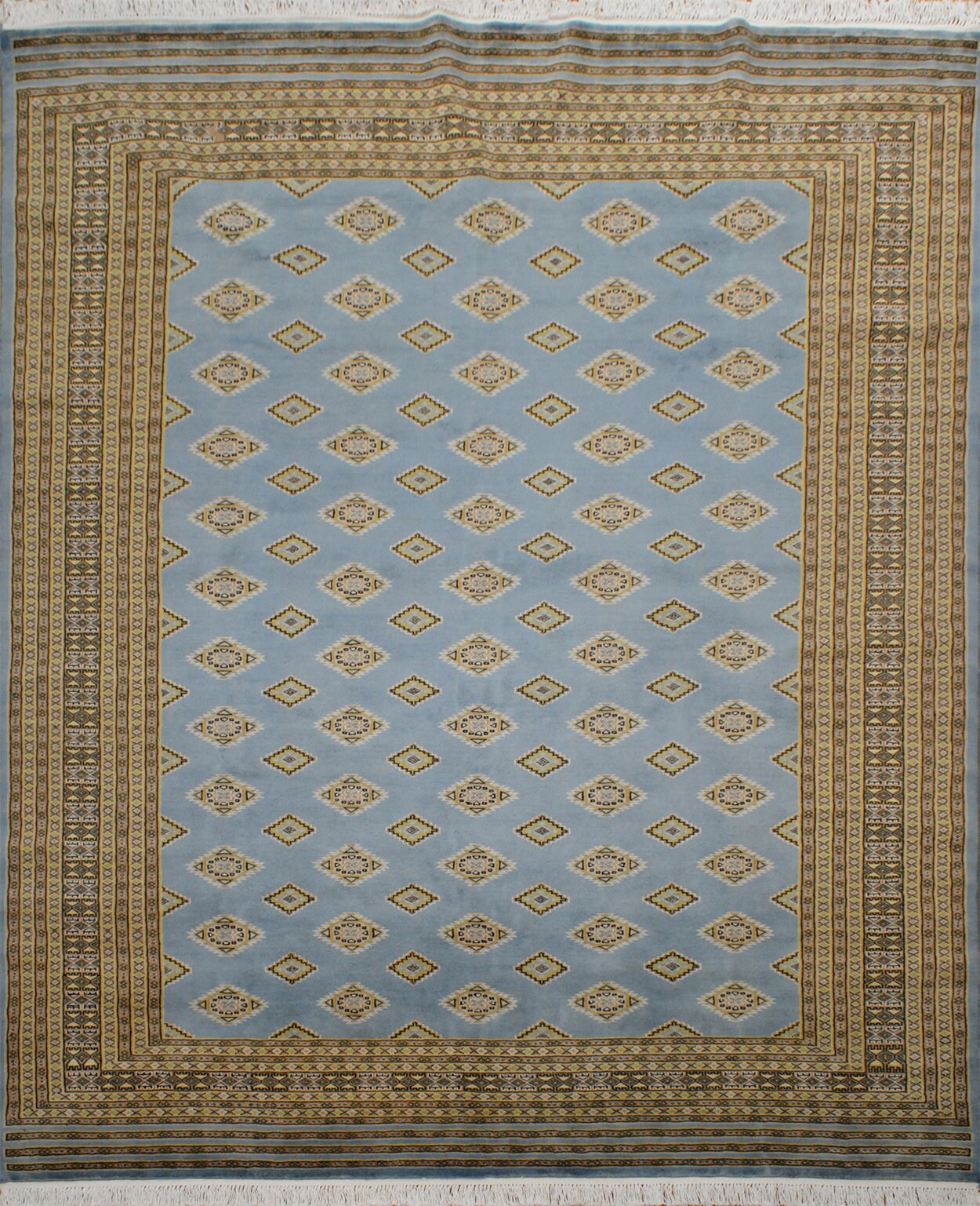 Fine Bokhara Wool Rug | 8'2" x 6'8" | Genuine Hand-knotted Wool Area Rug
