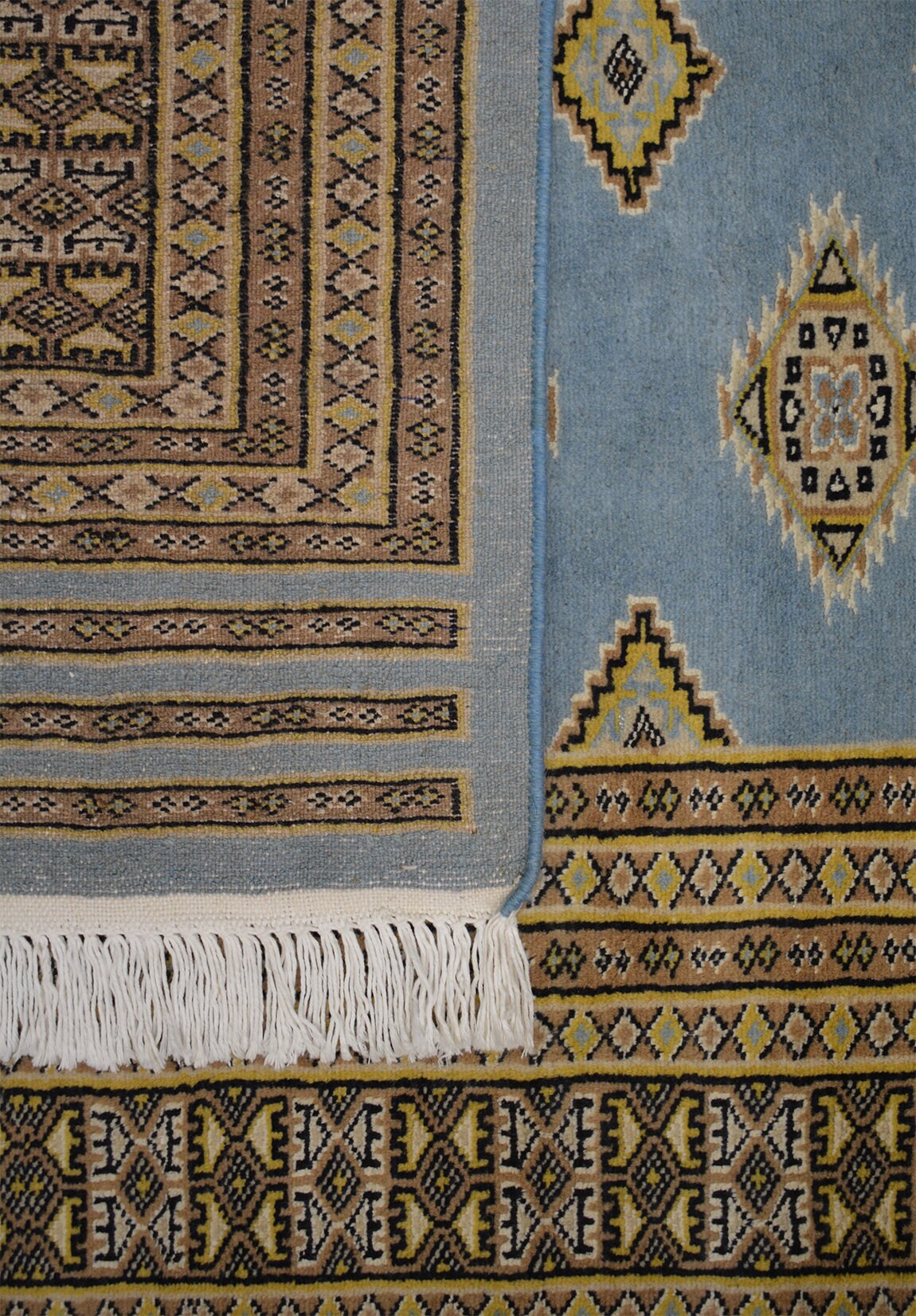 Fine Bokhara Wool Rug | 8'2" x 6'8" | Genuine Hand-knotted Wool Area Rug