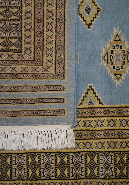 Fine Bokhara Wool Rug | 8'2" x 6'8" | Genuine Hand-knotted Wool Area Rug