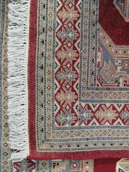 Bokhara Shalimar Gems Wool Carpet | 4' x 3' | Home Decor | Hand-knotted Area Rug