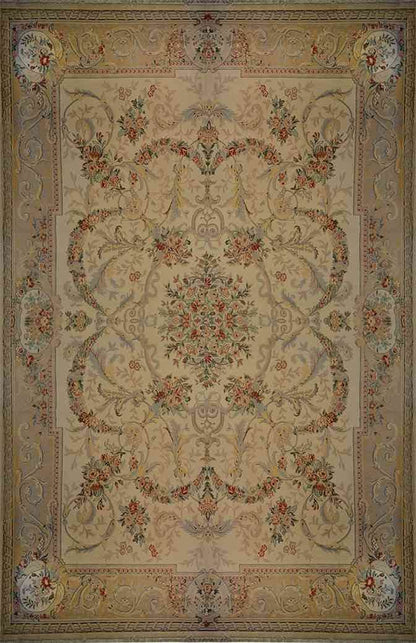 Savonnerie Carpet | 18'8" x 12'1" | Genuine Hand-knotted | New Area Rug