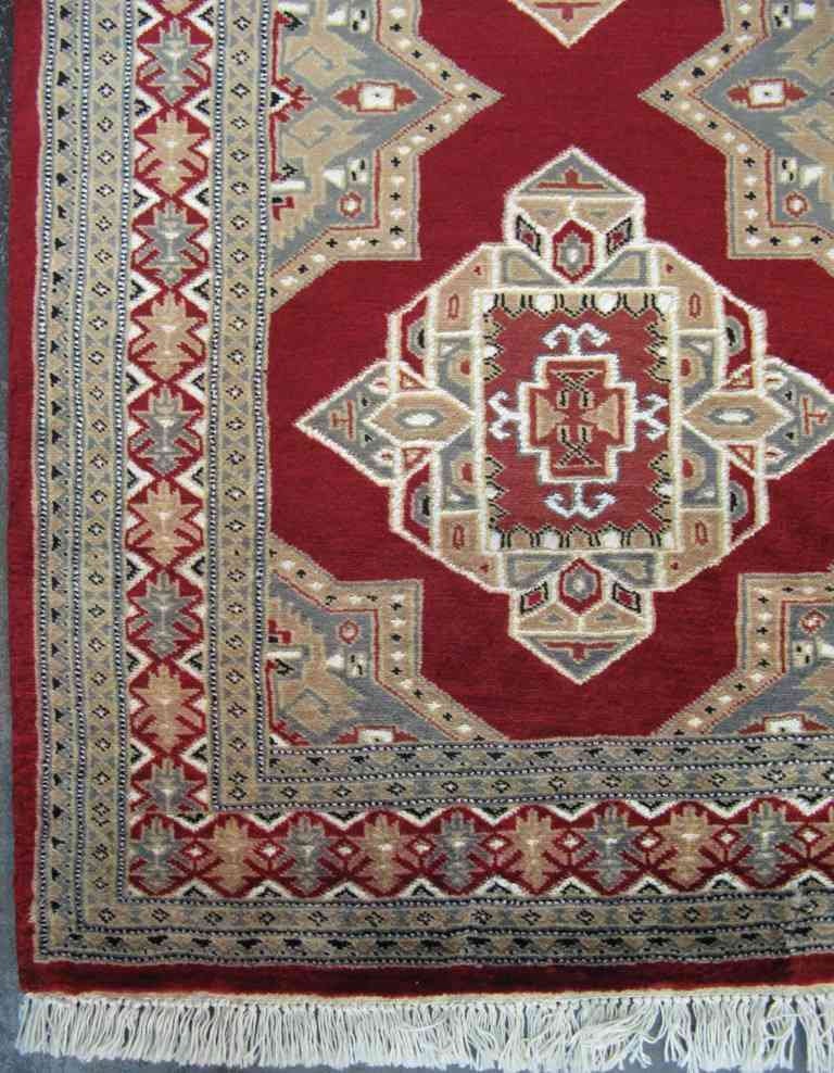 Bokhara Shalimar Gems Wool Carpet | 4' x 3' | Home Decor | Hand-knotted Area Rug