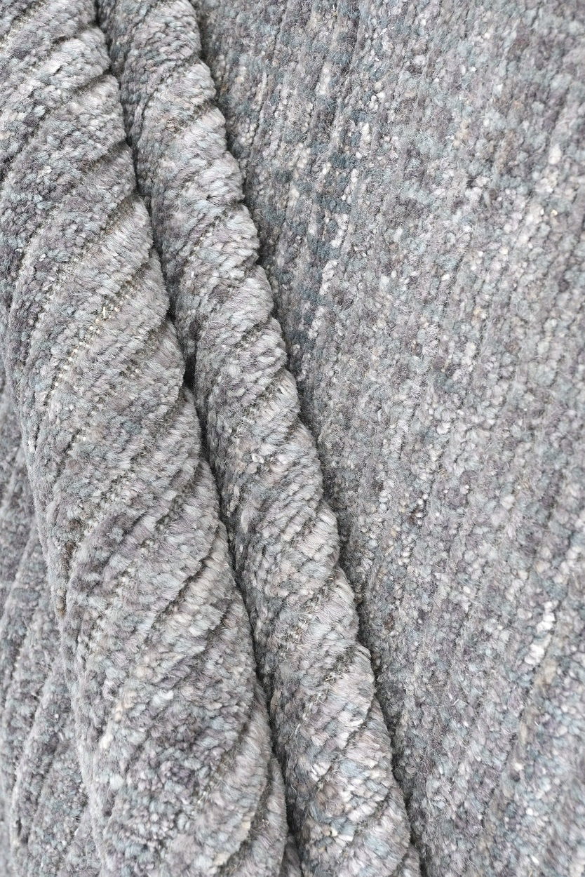 Gray Wool Rug | 13'4" x 11' | Home Decor | Hand-Knotted Area Rug