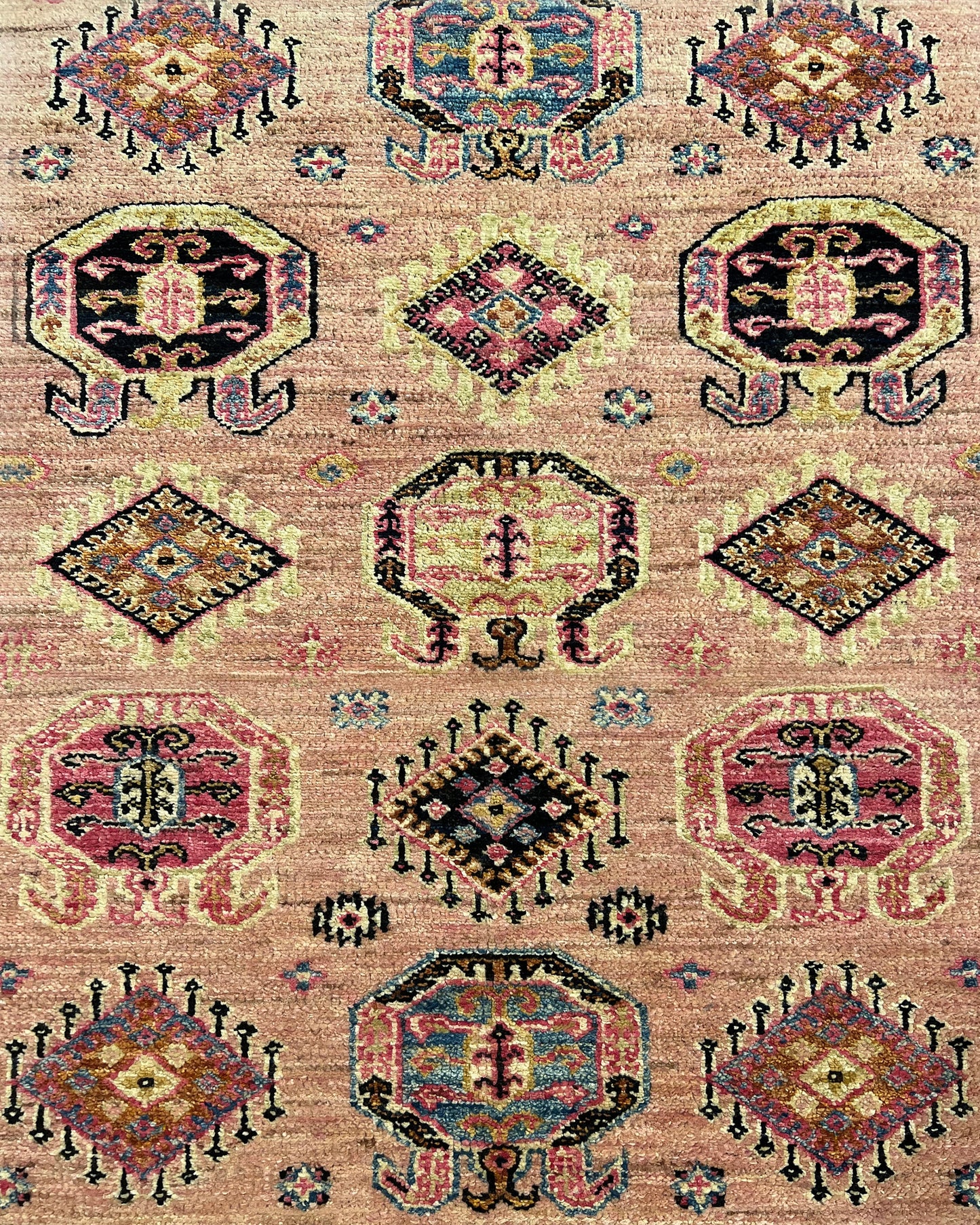 Kazakh Wool Carpet | 8'8" x 5'11" | Home Decor | Hand-Knotted Rug