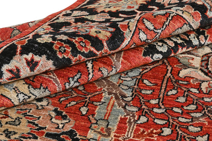 Clark Sickle Leaf Carpet | 9'9" x 8'2"| Home Decor | Red Wool Area Rug