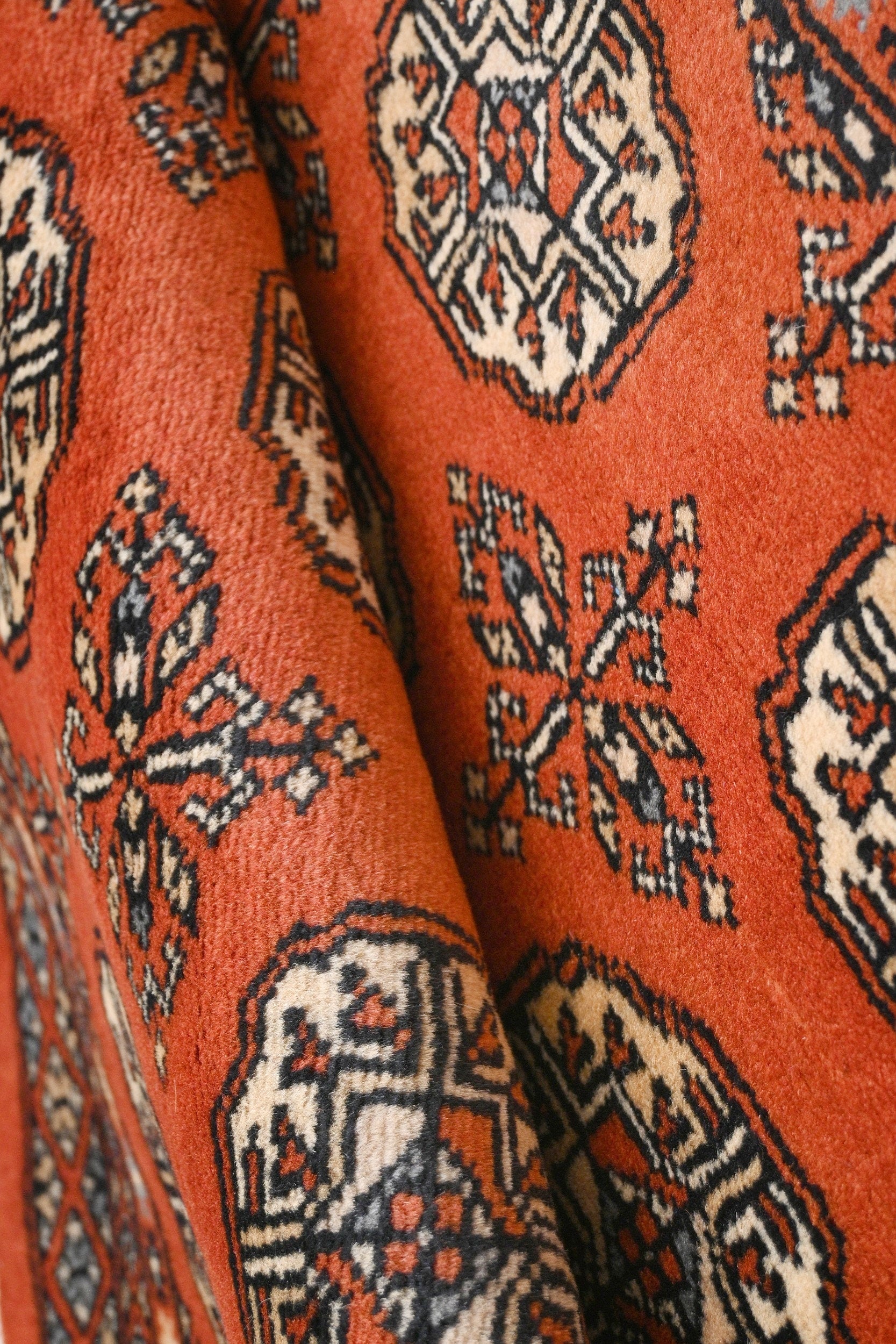 Royal Bokhara Rug | 3'2" x 2'2" | Genuine Hand-knotted Carpet | New Wool Area Rug