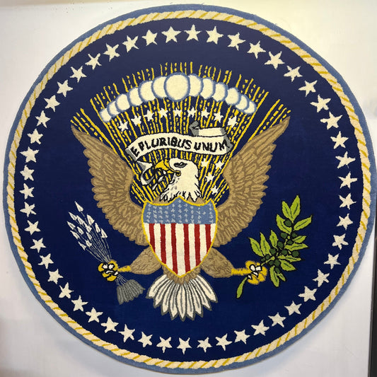 White House Seal Rug | 5' x 5' | Hand-tufted Area Rug