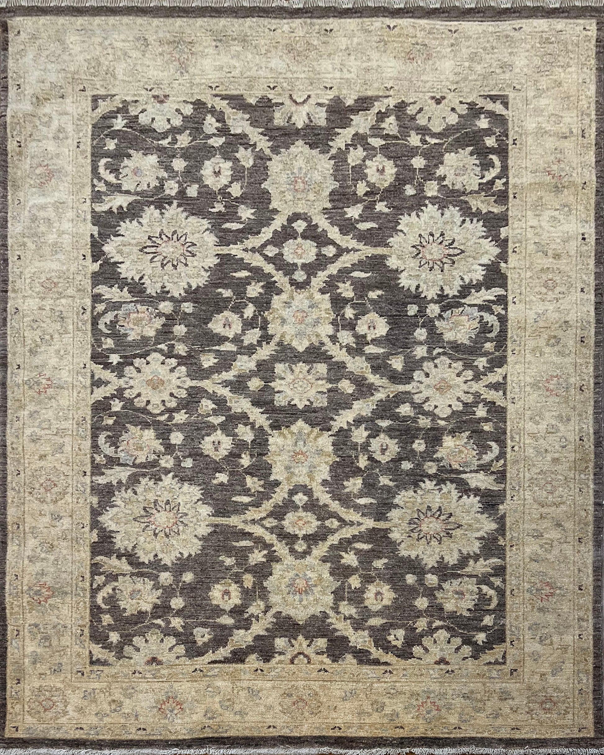 Paktia Lotus Rug | 6'7" x 5' | Home Decor | Hand-Knotted Rug