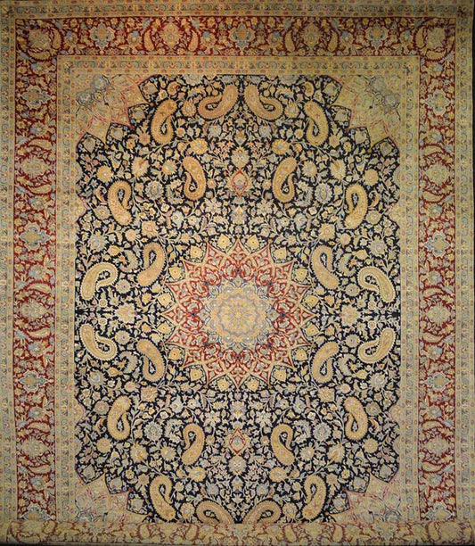 Ghoum Silk Carpet | 12' x 9' | Home Decor | Hand-knotted Area Rug