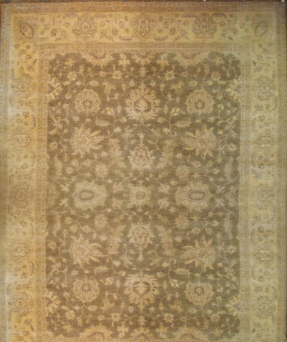 Faryab Lotus Gardens Carpet | 12'2" x 9'1" | Home Decor | Wool Area Rug