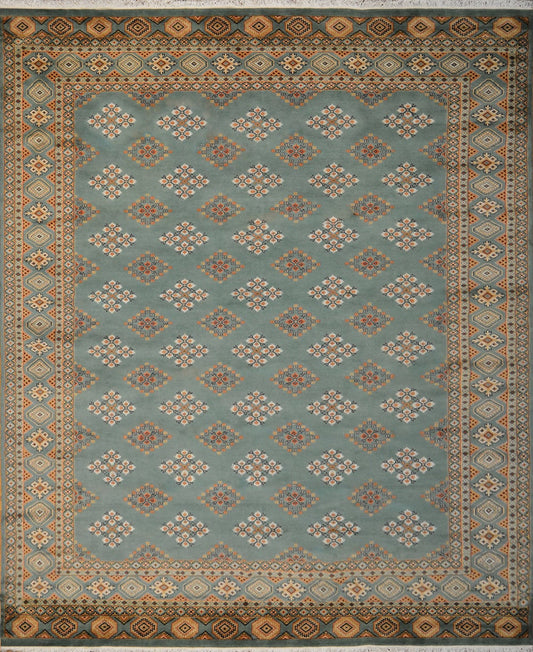 Bokhara Yomud Carpet | 9'11" x 8'1" | Home Decor | Wool Area Rug