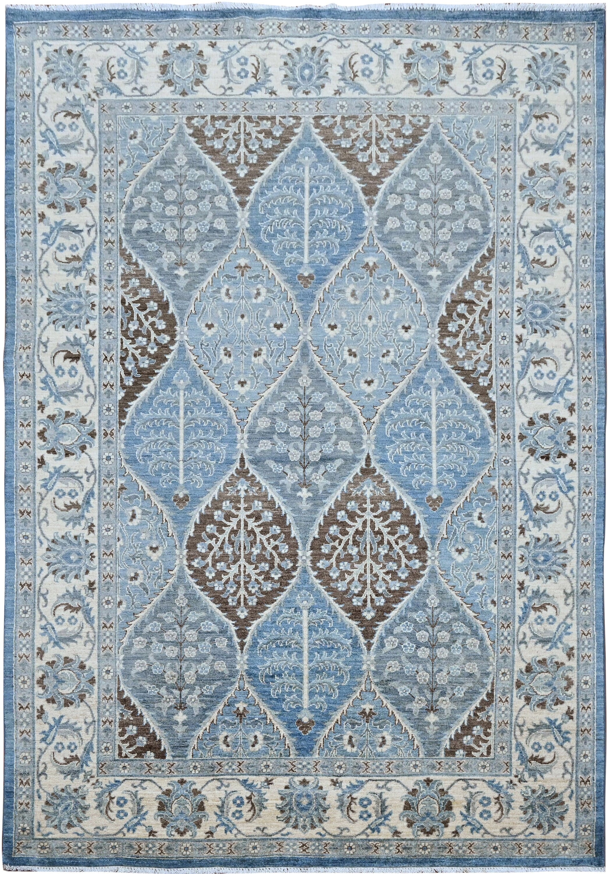 Gardens of Babylon Carpet | 9'2" x 6'4" | Home Decor | Hand-knotted Wool Area Rug