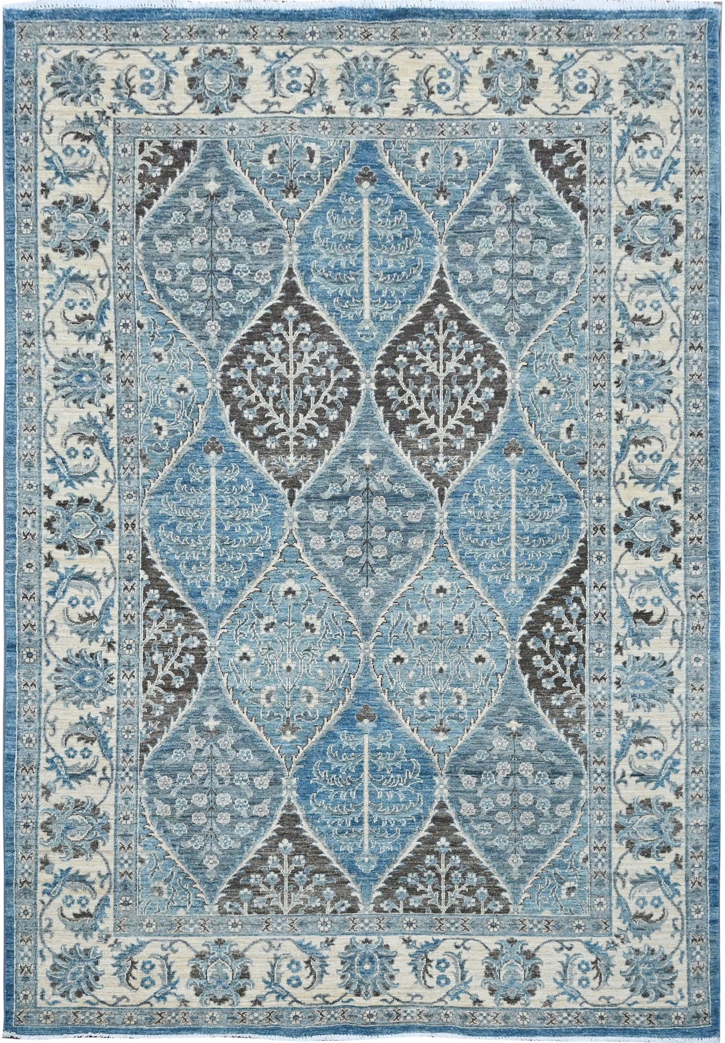 Gardens of Babylon Carpet | 9'2" x 6'4" | Home Decor | Hand-knotted Wool Area Rug