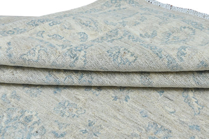 Faryab Lotus Gardens Carpet | 8'1" x 5'5" | Home Decor | Hand-knotted Wool Area Rug