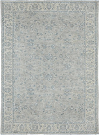 Faryab Lotus Gardens Carpet | 8'1" x 5'5" | Home Decor | Hand-knotted Wool Area Rug