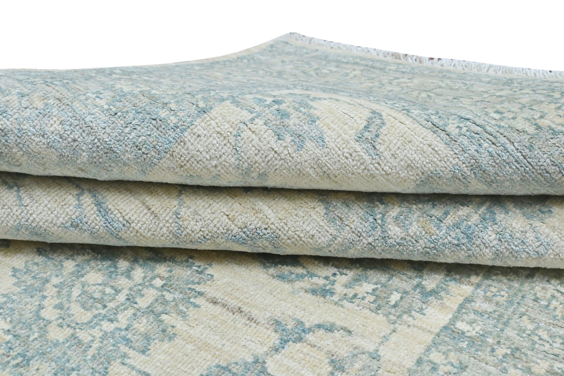 Faryab Lotus Gardens Rug | 5'10" x 4' | Home Decor | Hand-knotted Wool Area Rug