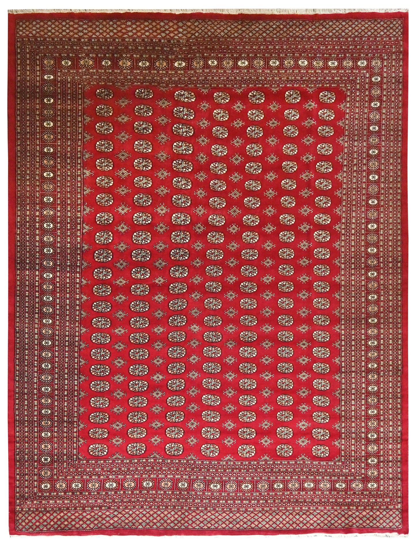 Bokhara Royal Tekke Carpet | 12'4" x 8'11" | Home Decor | Hand-knotted Wool Area Rug