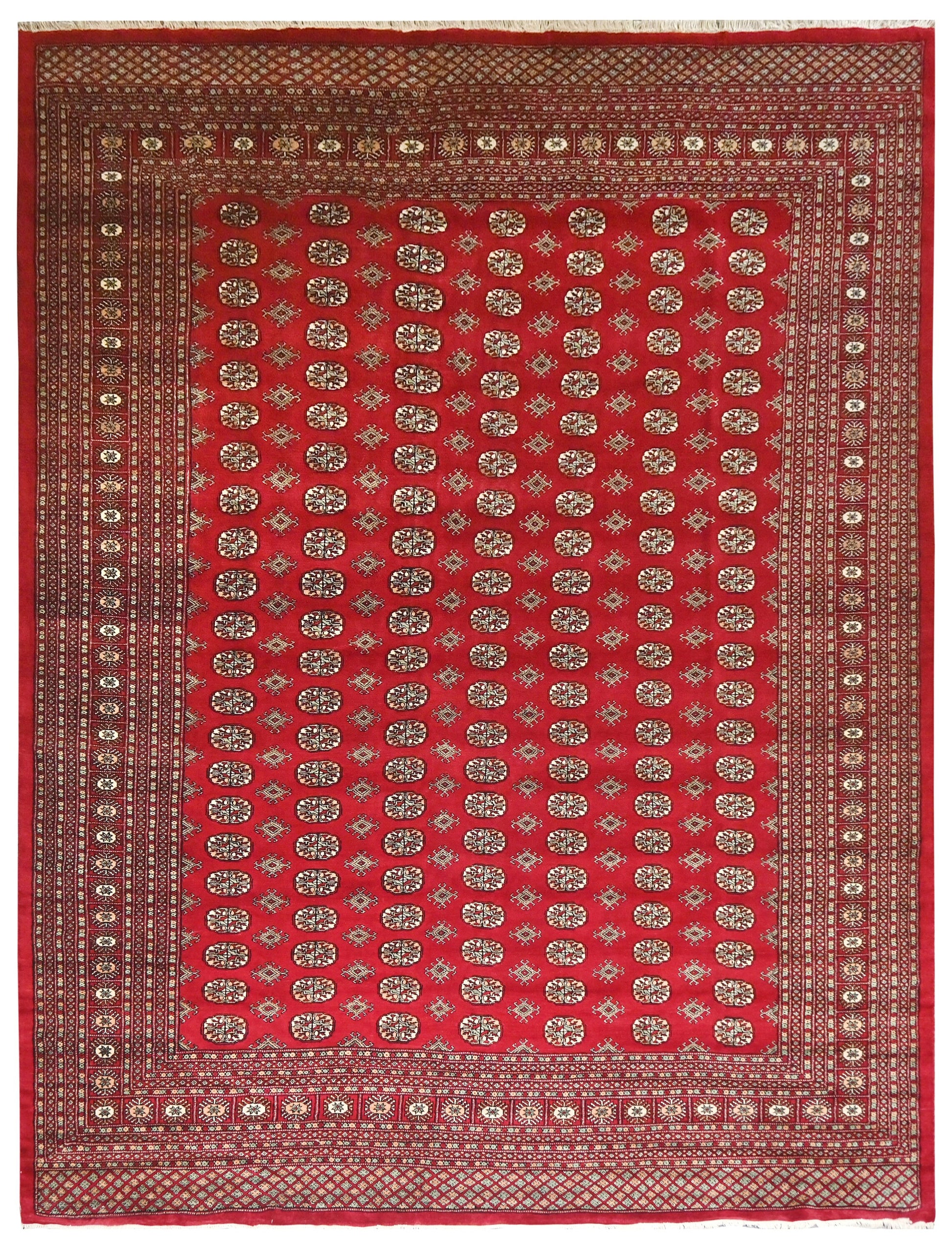 Bokhara Royal Tekke Carpet | 12'4" x 8'11" | Home Decor | Hand-knotted Wool Area Rug