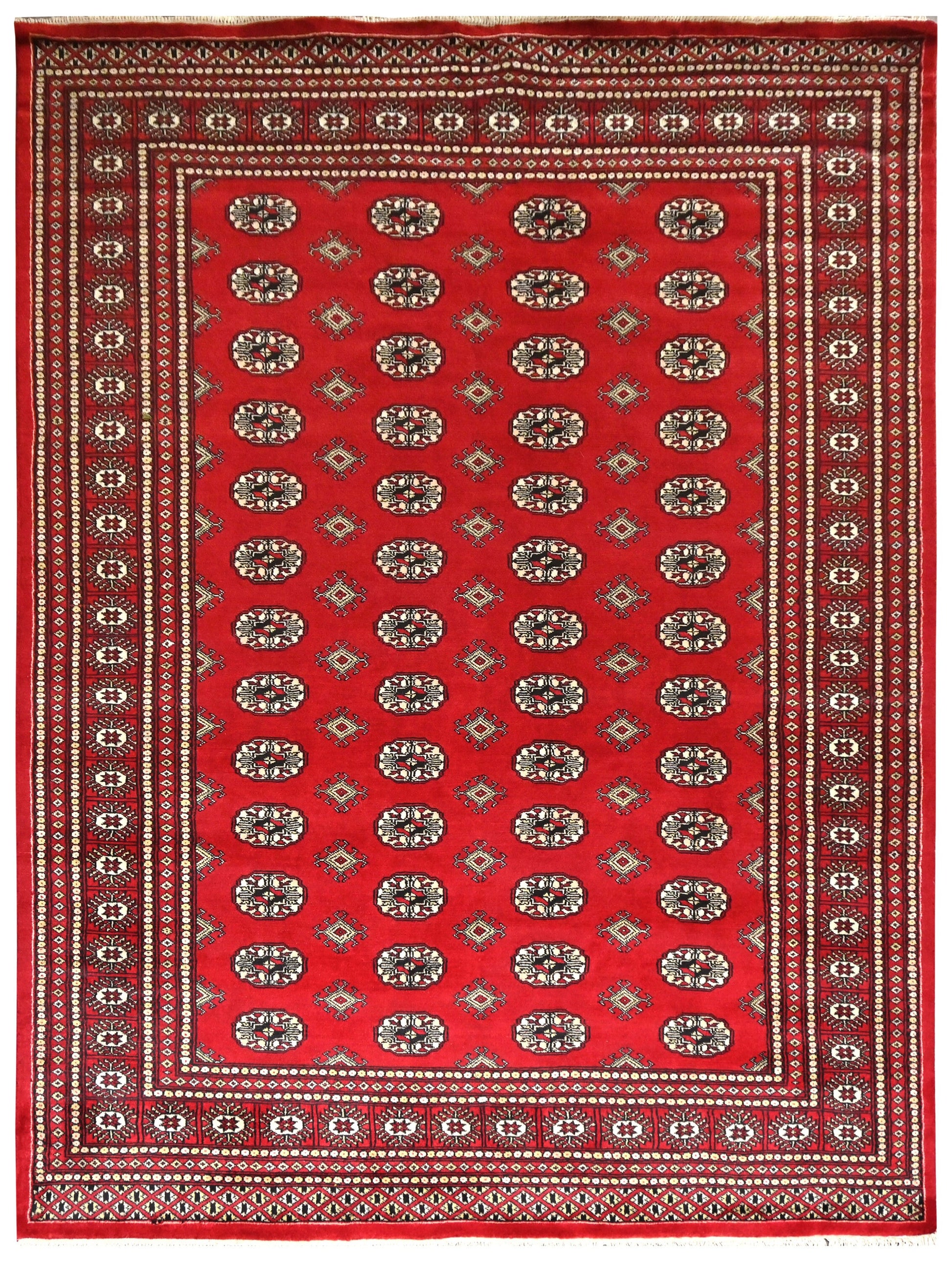 Bokhara Royal Tekke Carpet | 8'11" x 6' | Home Decor | Hand-knotted Wool Area Rug
