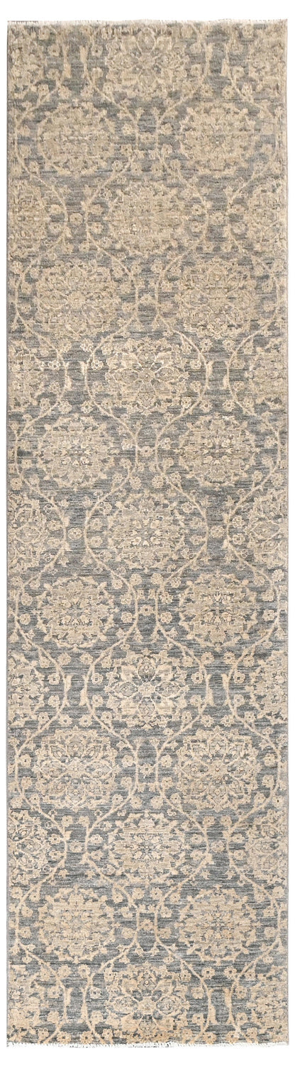 Samoke Runner Rug | 10'1" x 2'9" | Genuine Hand-knotted Rug | Area Rug