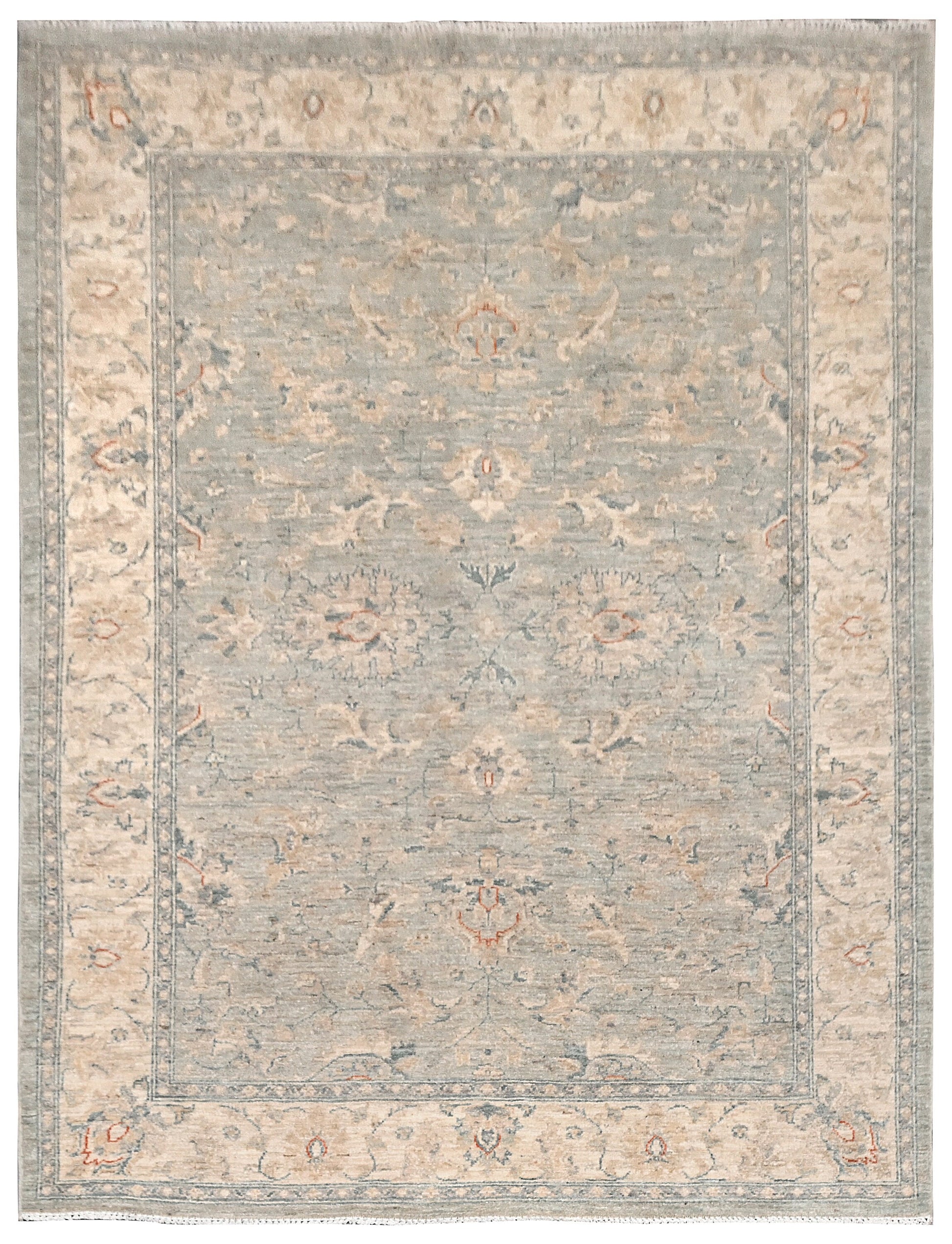 Kandahar Gardens Carpet | 7'1" x 5'1" | Home Decor | Hand-knotted Wool Area Rug