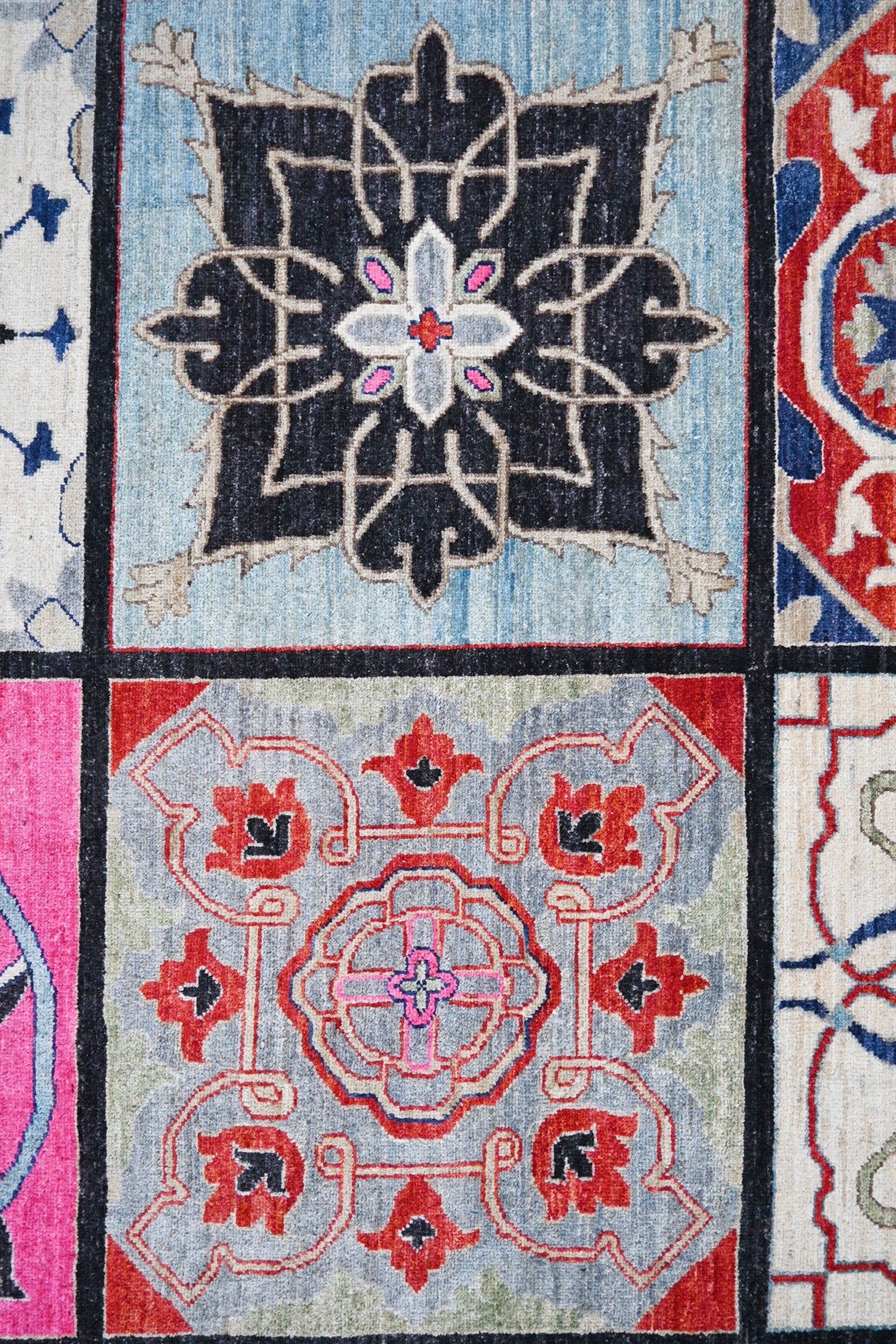 Four Gardens of Mazagan Carpet | 9'11" x 8'2" | Home Decor | Hand-knotted Wool Area Rug
