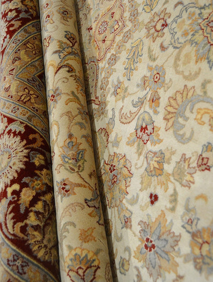 Ghoum Silk Carpet | 10'5" x 8'1" | Home Decor | Silk & Wool Area Rug