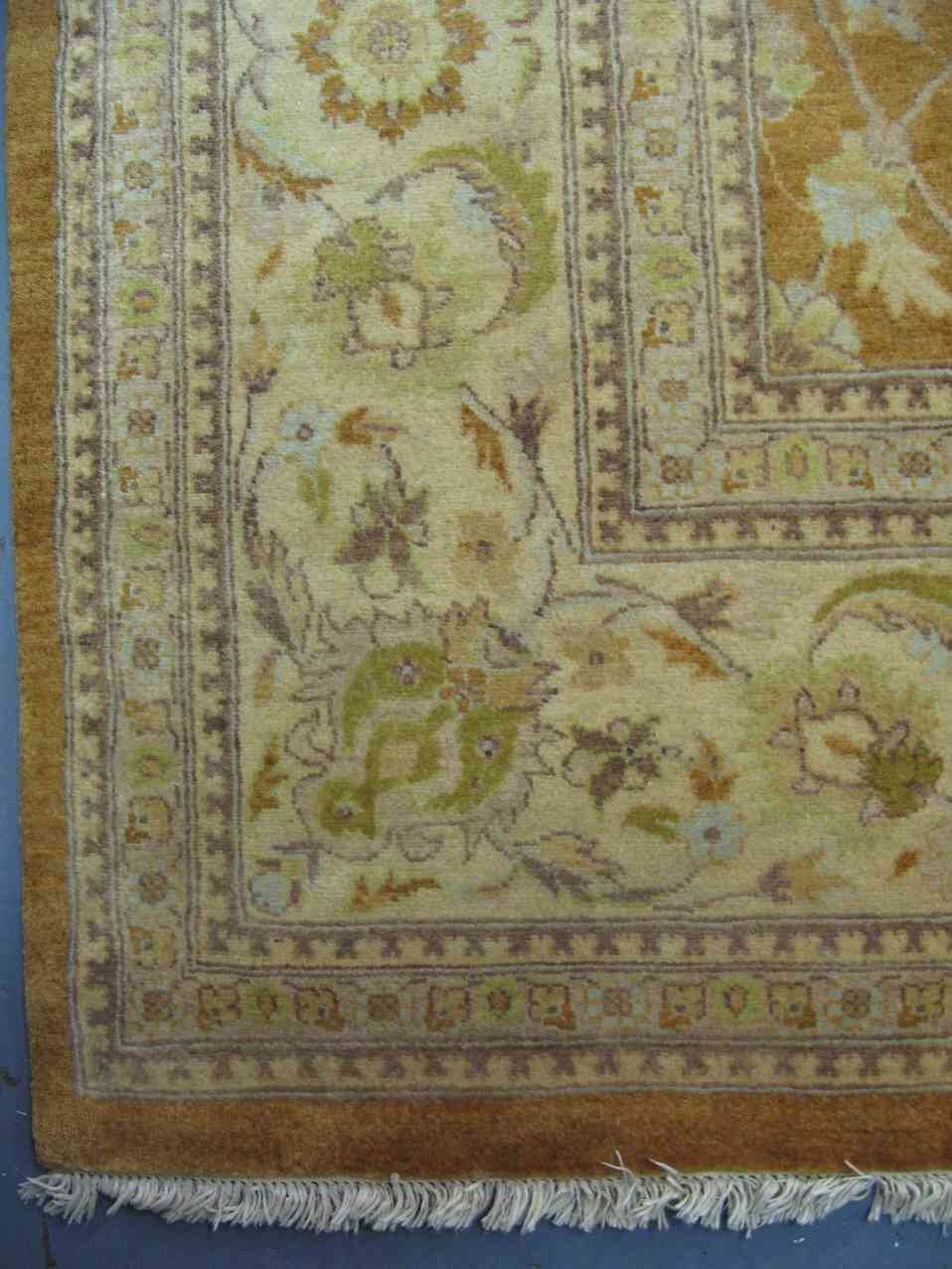 Oushak Carpet | 9'10" x 8'2" | Home Decor | Hand-knotted Wool Area Rug