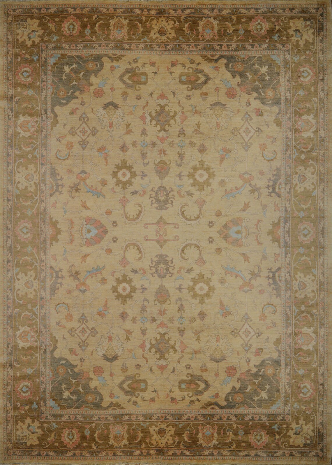Herat Gardens Carpet | 13'8" x 10'1" | Home Decor | Hand-knotted Wool Area Rug