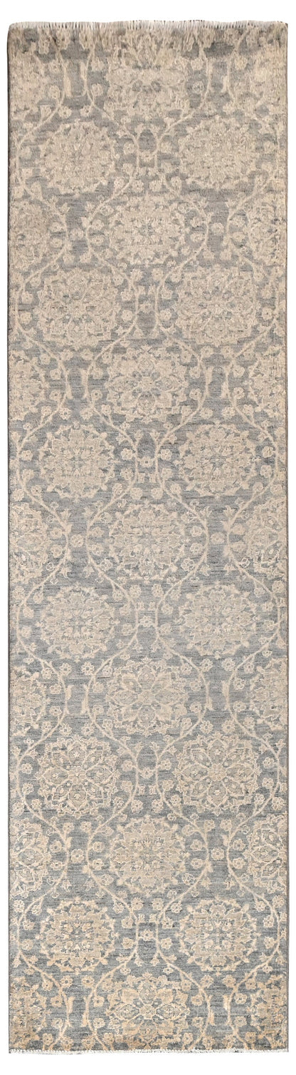 Samoke Runner Rug | 10'1" x 2'9" | Genuine Hand-knotted Rug | Area Rug