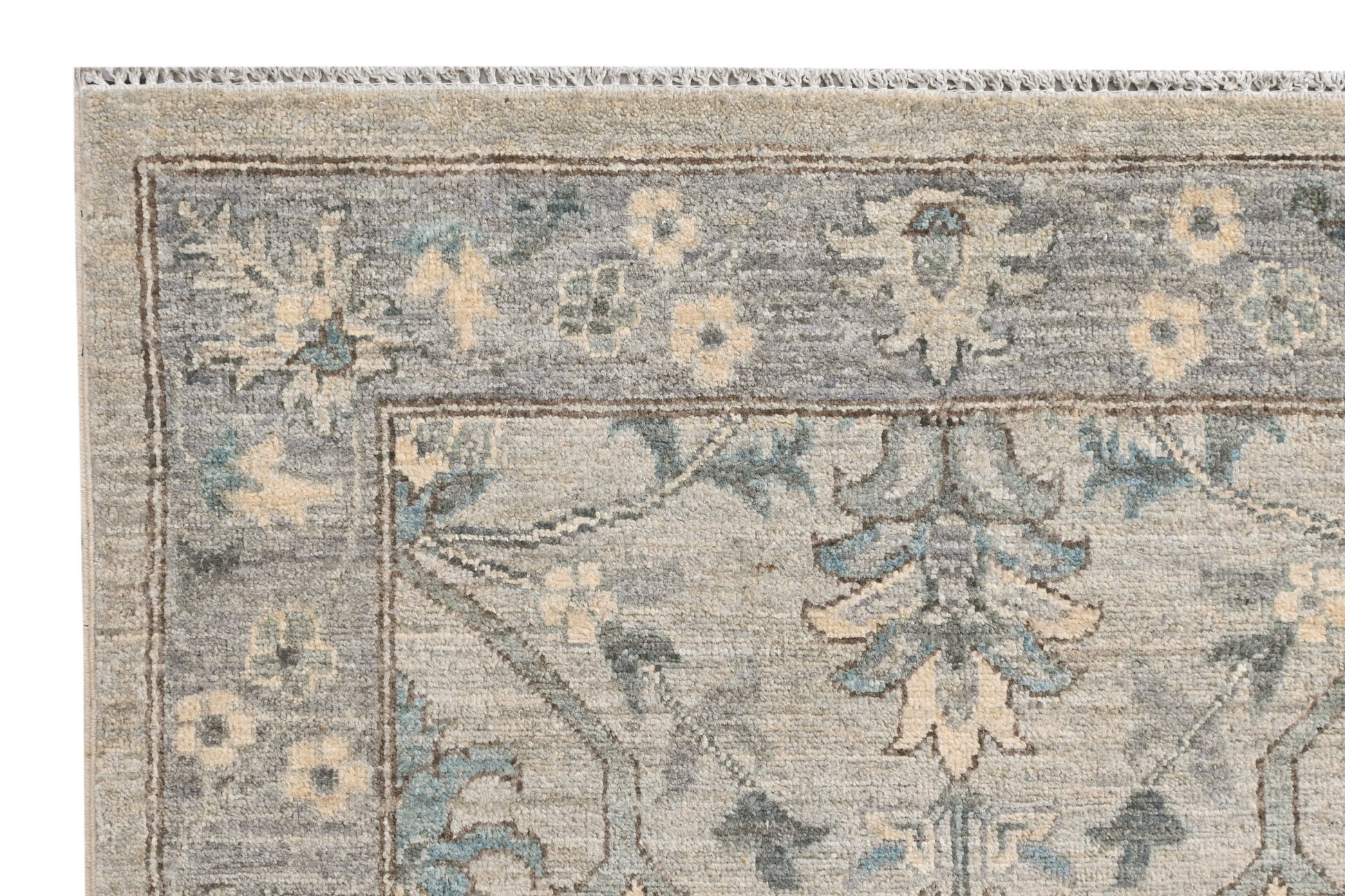 Kandahar Gardens Runner Rug | 10' x 2'11" | Genuine Hand-knotted Rug | Area Rug