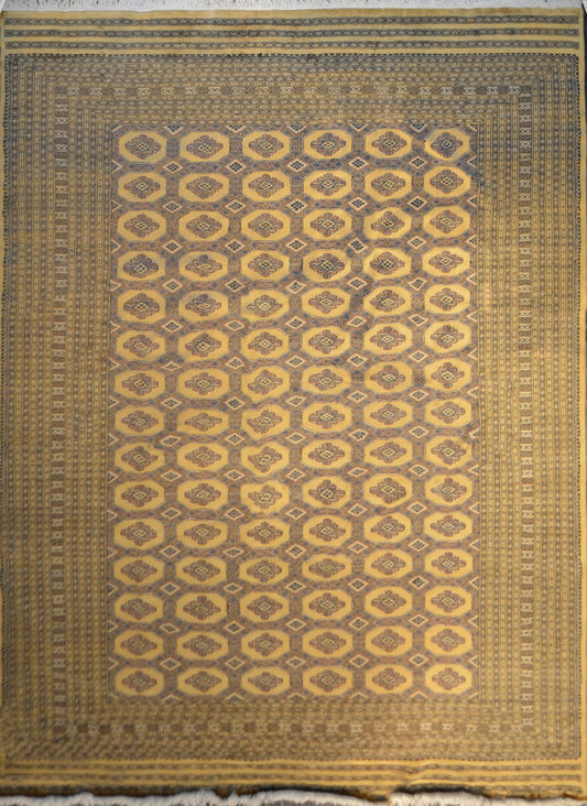 Bokhara Carpet | 13'9" x 10'3" | Home Decor | Hand-knotted Wool Area Rug