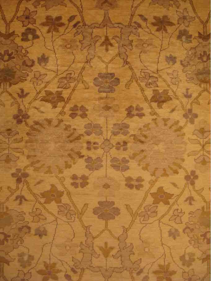 Chobi Lotus Carpet | 8'10" x 6'8" | Home Decor | Wool Area Rug