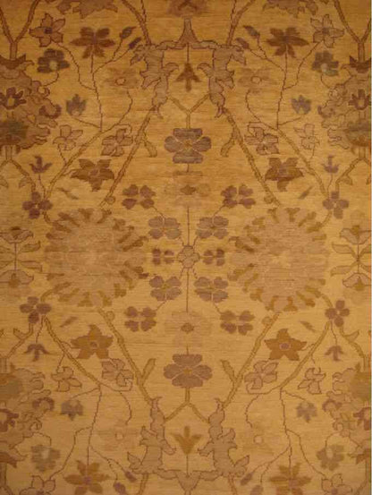 Chobi Lotus Carpet | 8'10" x 6'8" | Home Decor | Wool Area Rug